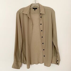 Rag and Bone knit and sheet button down